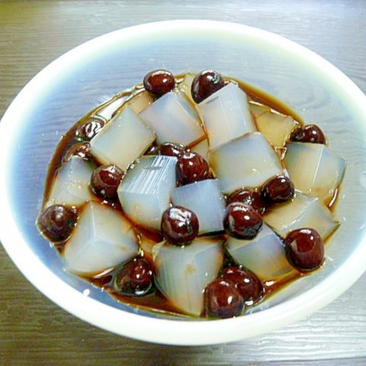 棒寒天でみつ豆 レシピ 作り方 By 身の茸335 楽天レシピ